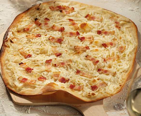 Tarta flambeada alsaciana