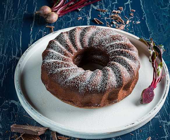 Rote-Rüben-Schokoladengugelhupf