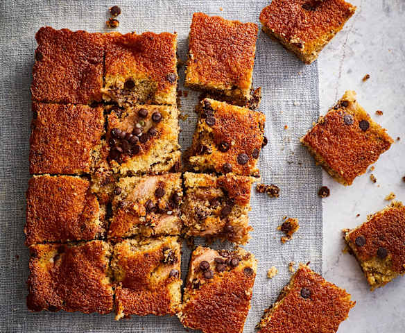 Quadrotti cioccolato e pere