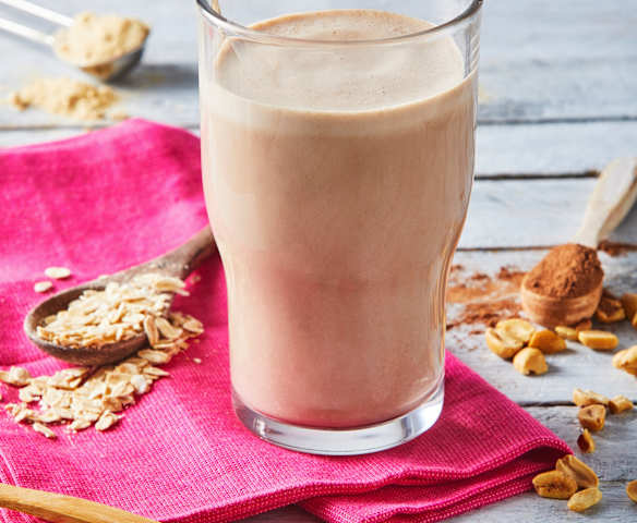 Smoothie post-work out con avena y proteína