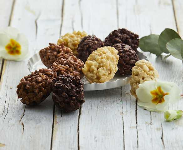 Uova di cioccolato croccanti