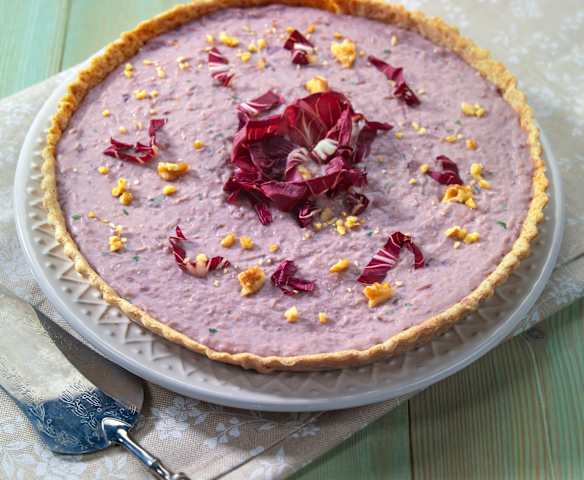 Crostata salata con crema di cannellini (vegan)