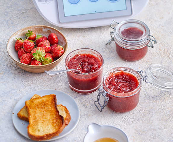 Confiture de fraises à la vanille