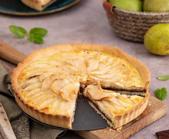 Tarta z krojonymi gruszkami i czekoladą (TM6, TM7)