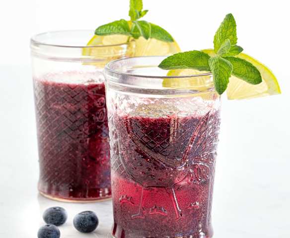 Mojito de arándanos