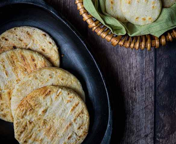 Arepas de maíz peto
