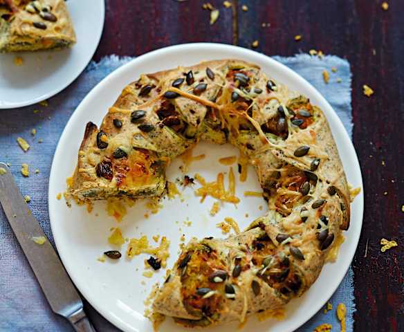 Couronne de légumes aux graines de courge