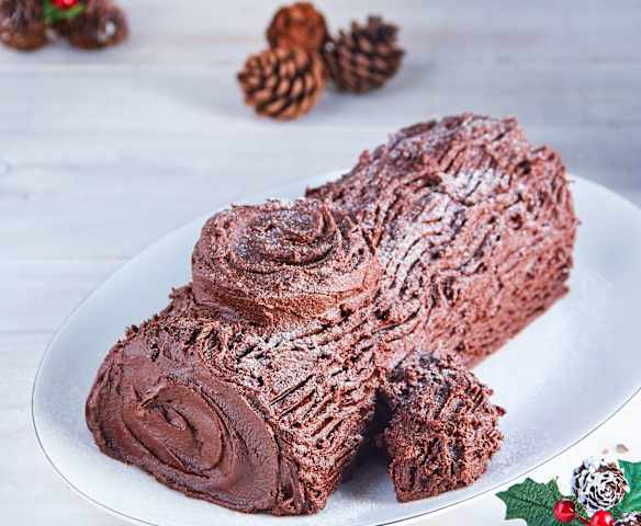 Yule Log Cake