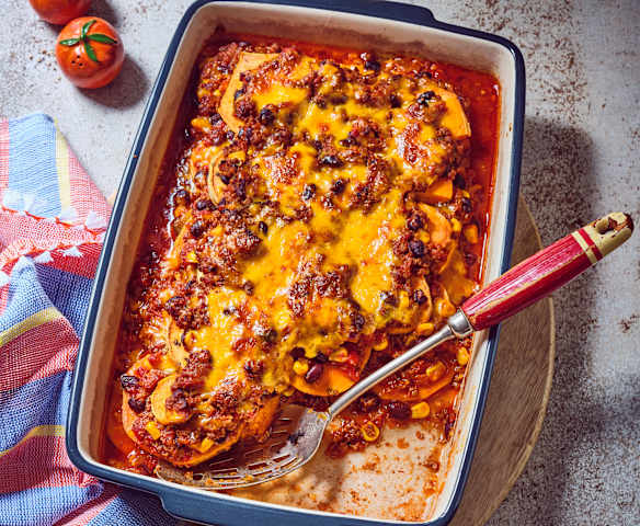 Süßkartoffel-Hack-Lasagne