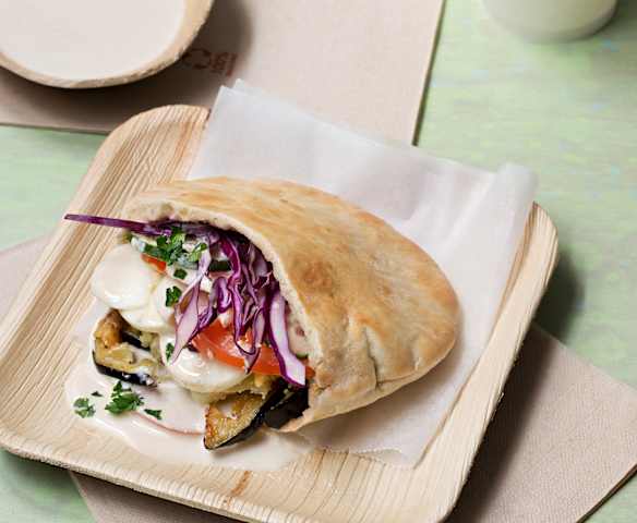 Israelische vegetarische Pitas (sabich)