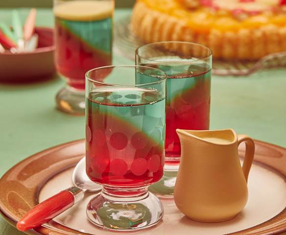 Wackelpudding mit Vanillesauce