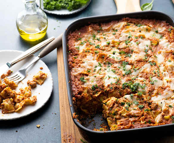 Zapiekanka z ravioli à la lasagne