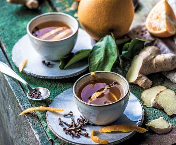 Tisane gingembre, girofle, cannelle et orange Tisane gingembre, girofle, cannelle et orange