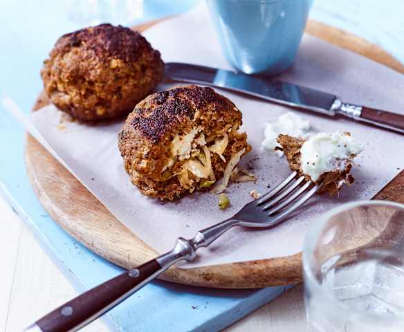 Gyros-Frikadellen mit Zaziki