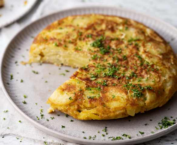 Tortilla di patate (vegana) Tortilla di patate (vegana)