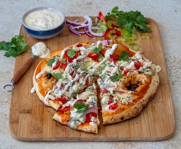 Buffalo chicken pizza
