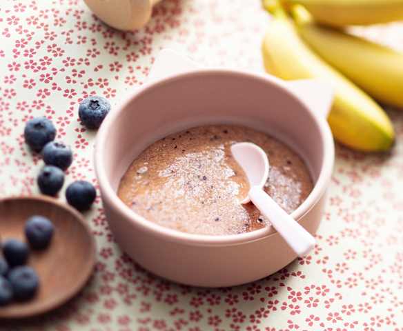 Mango, Banana and Blueberry Purée