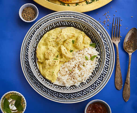 Bocconcini di tacchino indian style con riso basmati Bocconcini di tacchino indian style con riso basmati