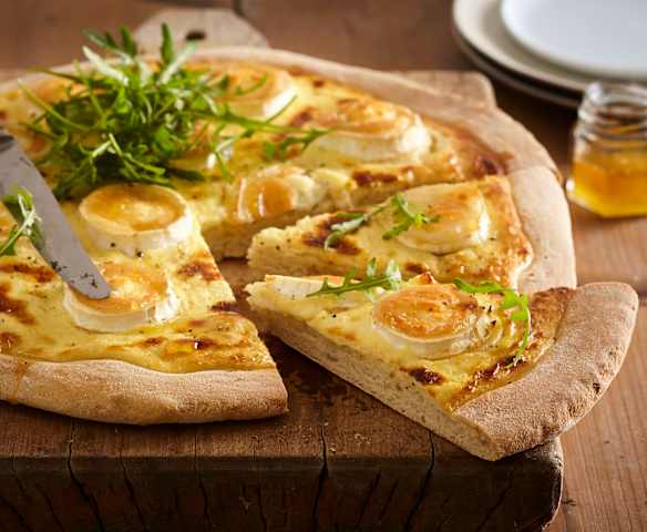 Pizza chèvre-miel