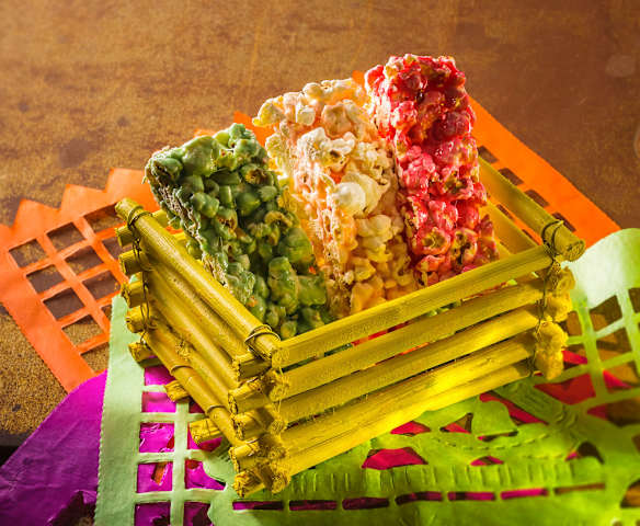 Barritas tricolor de palomitas