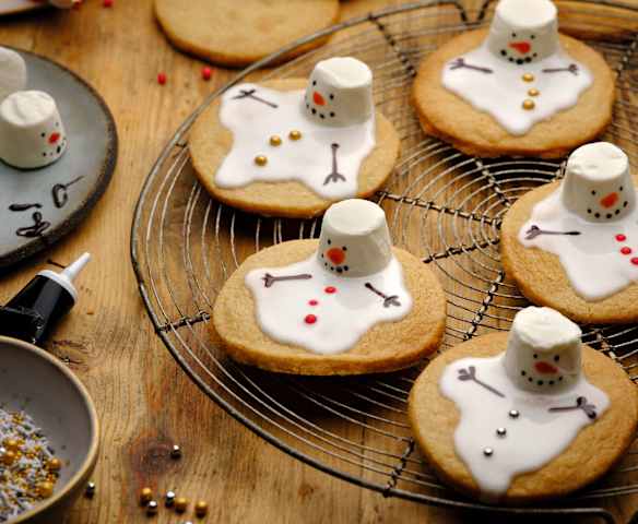 Melting Snowman Biscuits