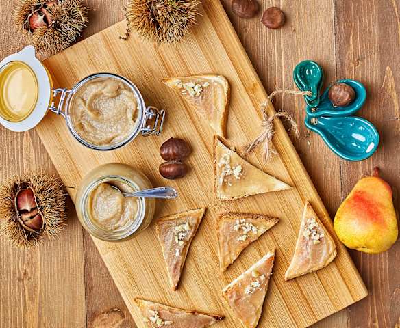 Composta di castagne, pere e vaniglia