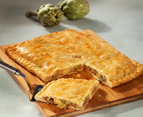 Empanada de alcachofas