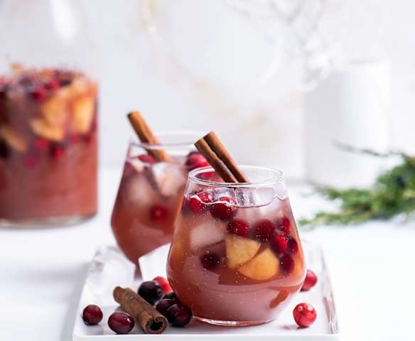 Poncz świąteczny z żurawiną