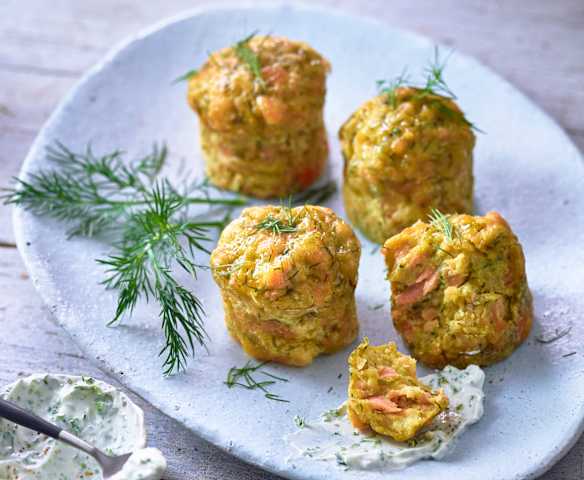 Muffins au saumon et à l'aneth