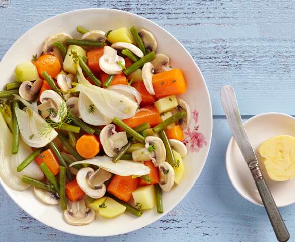 Assortiment de légumes vapeur