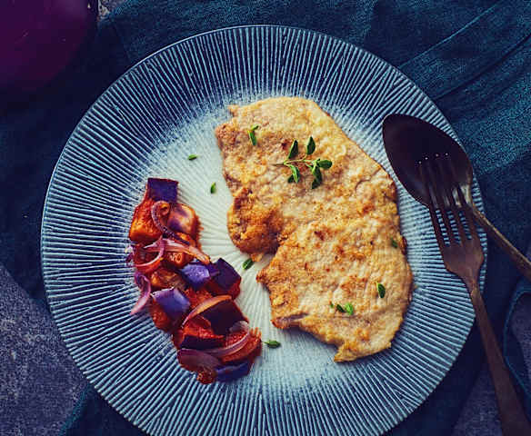 Scaloppine con ratatouille (Bimby Friend) Scaloppine con ratatouille (Bimby Friend)