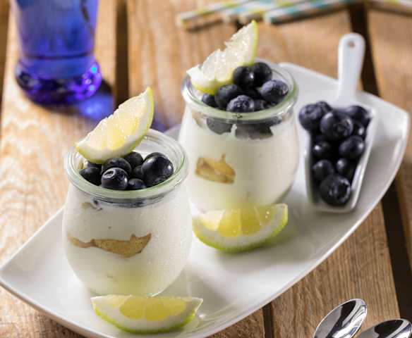 Semifreddo al limone e mirtilli