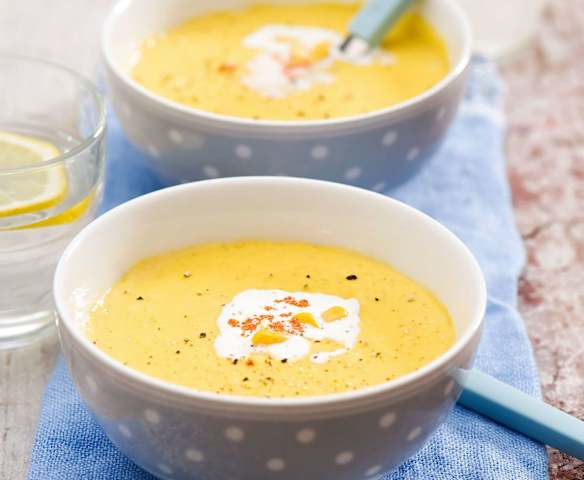 Zupa krem z kaszy jaglanej i kukurydzy