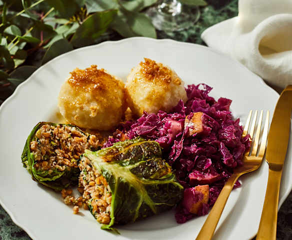 Vanille-Rotkohl mit Birne