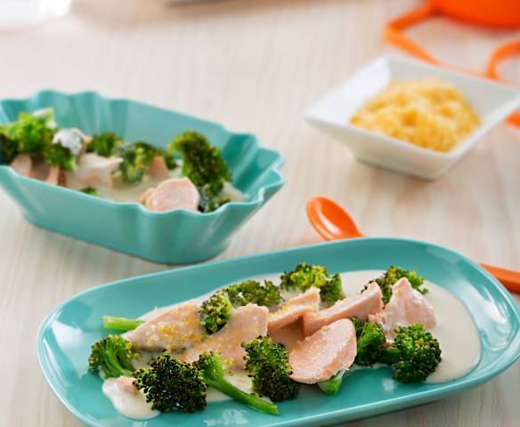 Beşamel Soslu Somon ve Brokoli