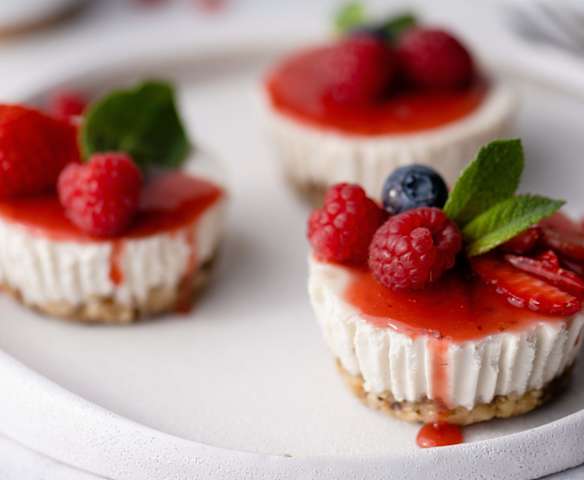 Vegane Mini-Cheesecakes