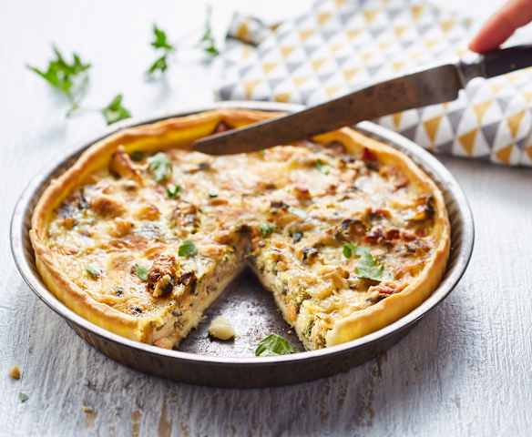 Quiche aux fruits de mer, ail et persil Quiche aux fruits de mer, ail et persil