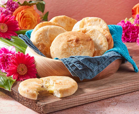 Arepas con queso