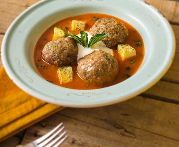 Albóndigas masala con calabacitas