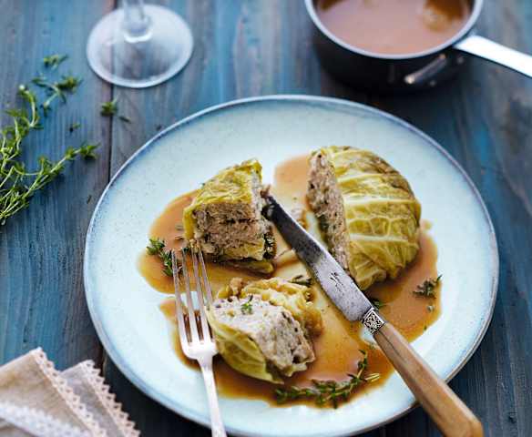 Minichoux farcis au veau, parmesan et noisettes