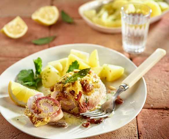 Schwertfisch-Roulade sizilianisch