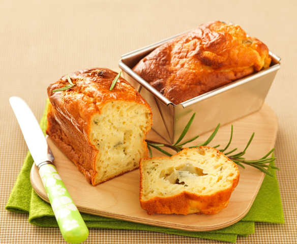 Cake au miel, romarin et gorgonzola