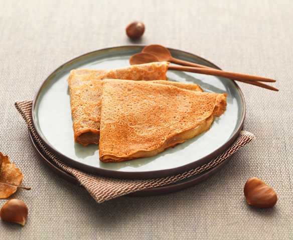 Chestnut Flour Pancakes with Apple Compote Chestnut Flour Pancakes with Apple Compote