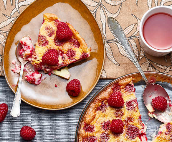 Clafoutis aux framboises