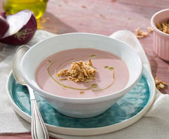 Crema de cebolla roja