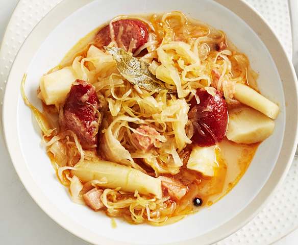 Sauerkrauteintopf mit Pastinake