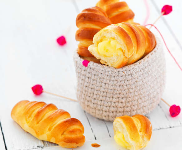 Pain au lait à la crème vanillée
