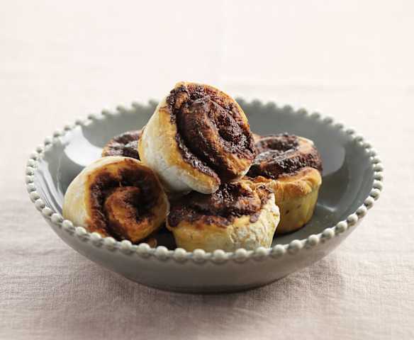 Brioches de chocolate