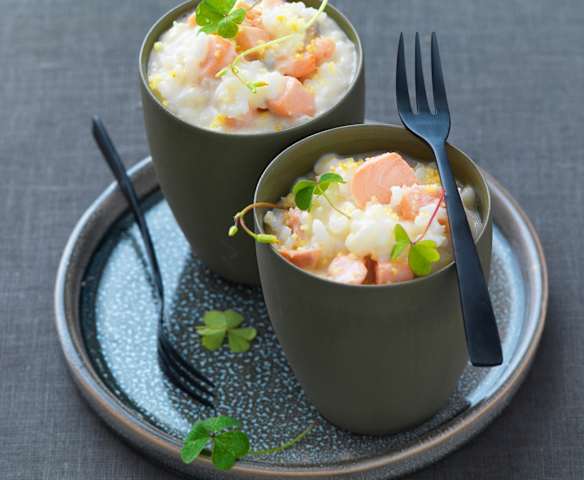 Risotto con salmone agli agrumi