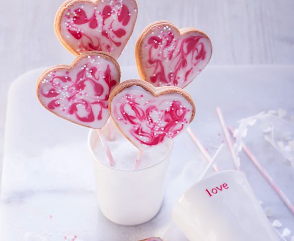 Herz-Lollies